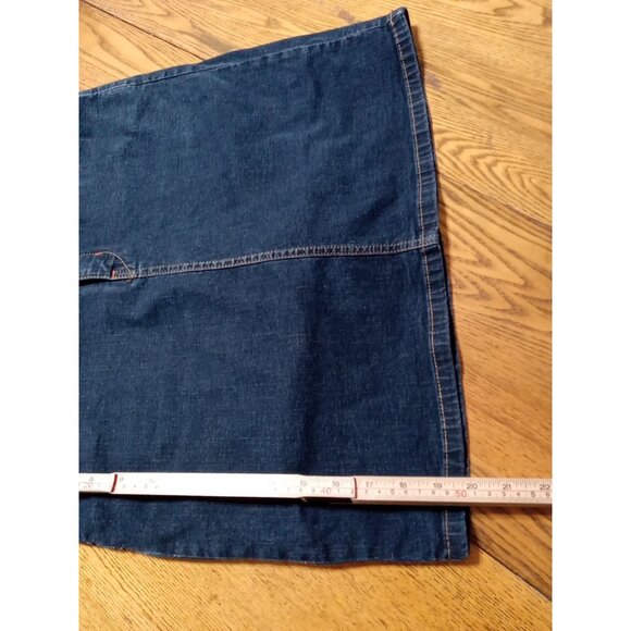 LEVI STRAUSS Jeans Skirt Womens 16 BLUE Dark Denim Preowned Summer Casual Work - Picture 3 of 7